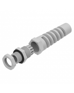 Spiraalkabel trekontlasting RAL 7035