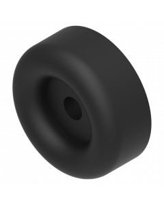 Deurstop rubber zwart