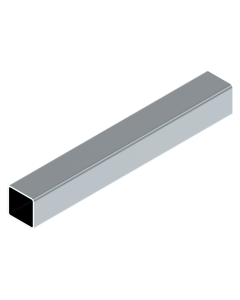 Aluminium koker brute 40 x 40 x 3 mm L = 6.000 mm RAL XXXX