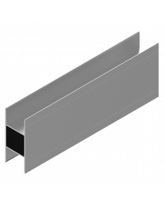 Koppelprofiel recht voor panelen 40mm ALU BRUTE L=4000 mm