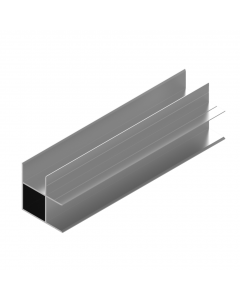 Koppelprofiel hoek voor panelen 40mm  ALU BRUTE L=4000 mm