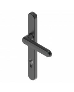 Krukschild verlaagd L-R buiten RAL 9005M