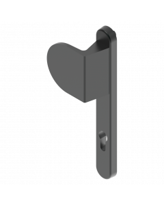 Duwschild L-R buiten RAL 9005M