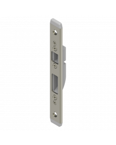Sluitplaat U model LL 180x24x5 mm RVS voor 3-puntsluiting