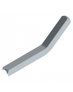 Spie gebogen lang tbv massieve as 75 mm