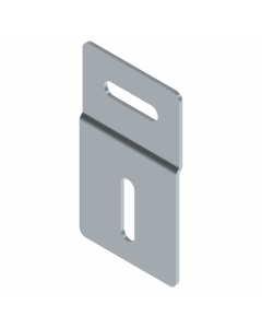 Rail verbindingsplaat 60 x 103 x 2 mm