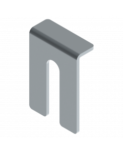 Vulplaat horizontale rails - C-profiel