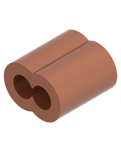 Kabelklem koper ovaal 4mm