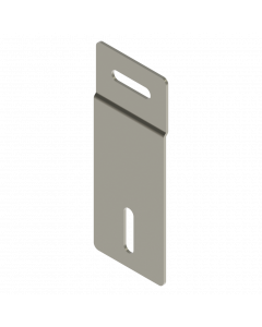 Railplaat 60x155x2mm RVS