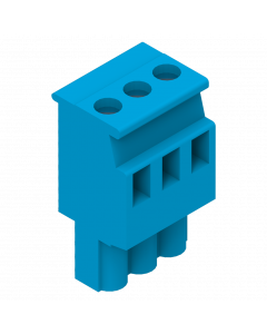 Pro-Line CND1 Stekker 3-polig blauw tbv printplaat