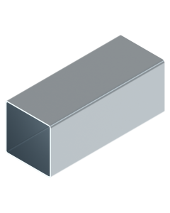 Koker staal 120 x 120 x 3 mm L=6.000 mm RAL XXXX