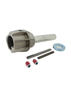 As adapter 40 mm naar 1" vaste spie