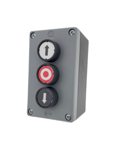 Geba GDT 3 universele up-stop-down knop staal IP54