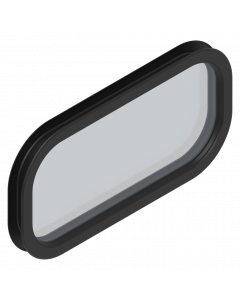 Venster ovaal klik 663x343 mm