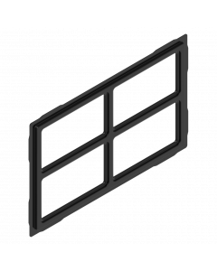 Design inzetkruis 416x254 mm tbv 6007 & C9900 zwart