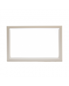 Venster rechthoekig schroef 532x344 mm wit t.b.v. cassette panelen