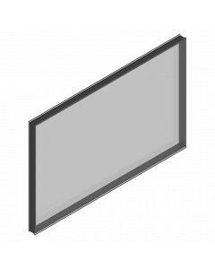 Acrylaat vulling dubbel 445x280 mm tbv vensters 6006/6007