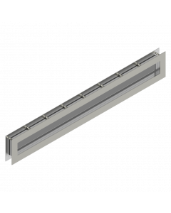 Venster rechthoekig schroef 980x140 mm Pro-Tec RVS