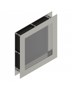 Venster vierkant schroef 310x310 mm Pro-Tec RVS
