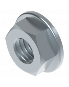 Flensmoer M8 laag H=6,5 mm