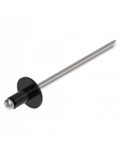 Popnagel 3,2 x 6 mm zwart ALU/STAAL
