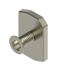 Slot Klemplaat Luxe-Line 24x12x3 mm (incl. bout TX25 M5x10)