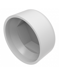 Afdekkap deurparker wit