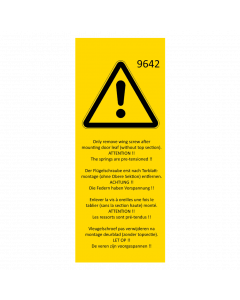 Gevarenlabel veren TS100