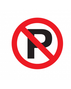 Parkeren verboden sticker