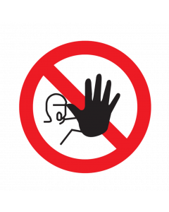 Verboden voor onbevoegden sticker