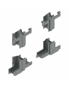LDSC Scharnierenset, bodem sektie DIN R RAL 9006