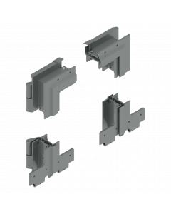 LDSC Scharnierenset, top sektie DIN R RAL 9006