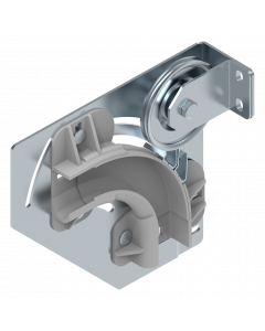Kabelschijfconstructie LS200/40mm-daklijn incl. bocht Links