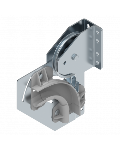 Kabelschijfconstructie LS250/40mm-daklijn incl. bocht Links