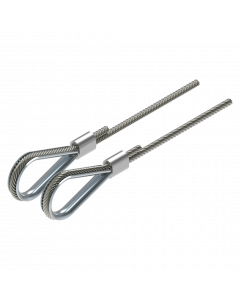 Staalkabel set 4 mm RVS zonder eindpersklem L=13000 mm