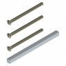 Bevestigingsset doorlopende stift tbv kruk 80mm