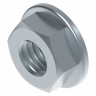 Flensmoer M8 laag H=6,5 mm