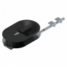 Cilinderslot ovaal 40 mm compleet zwart