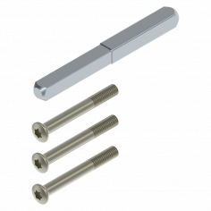 Bevestigingsset doorlopende stift Luxe-Line tbv Panieks.E